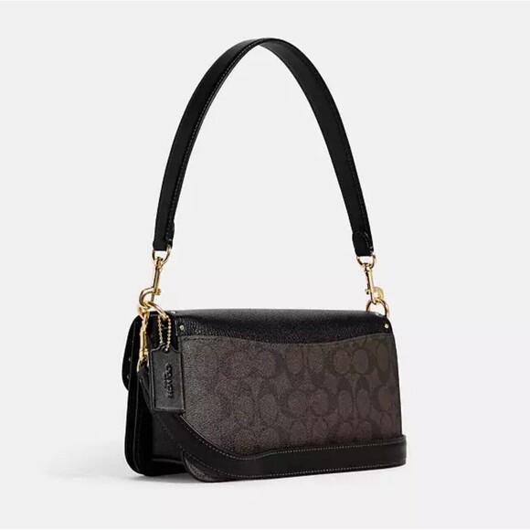 Coach CE563 Morgan Shoulder Bag Crossbody Colorblock Signature With Rivets NWT - Picture 9 of 11